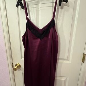 Torrid Plum Chemise with Black Lace